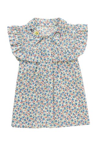 Multi Ditsy Ruffle Shirt (3-16yrs)